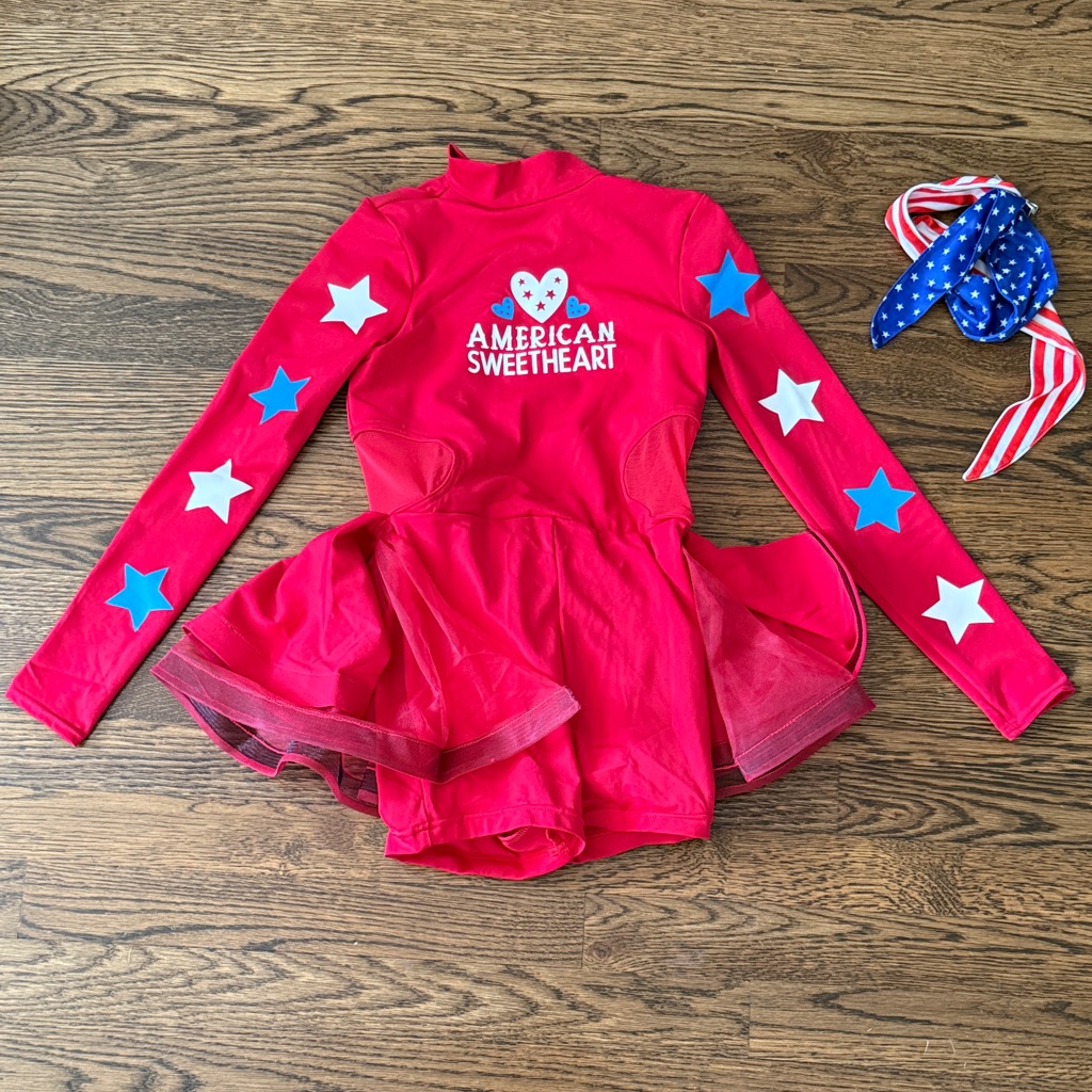 Balera Red Sweetheart Dance Costume